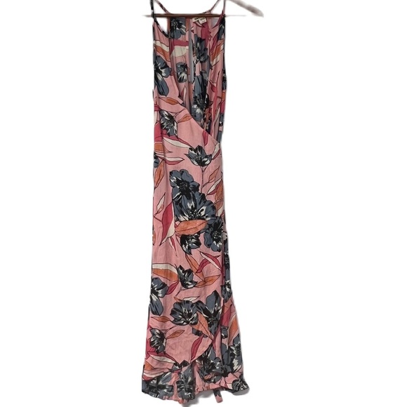 Billabong Woman's sz s pink floral aloha babe midi dress summer vacation casual - Picture 2 of 8